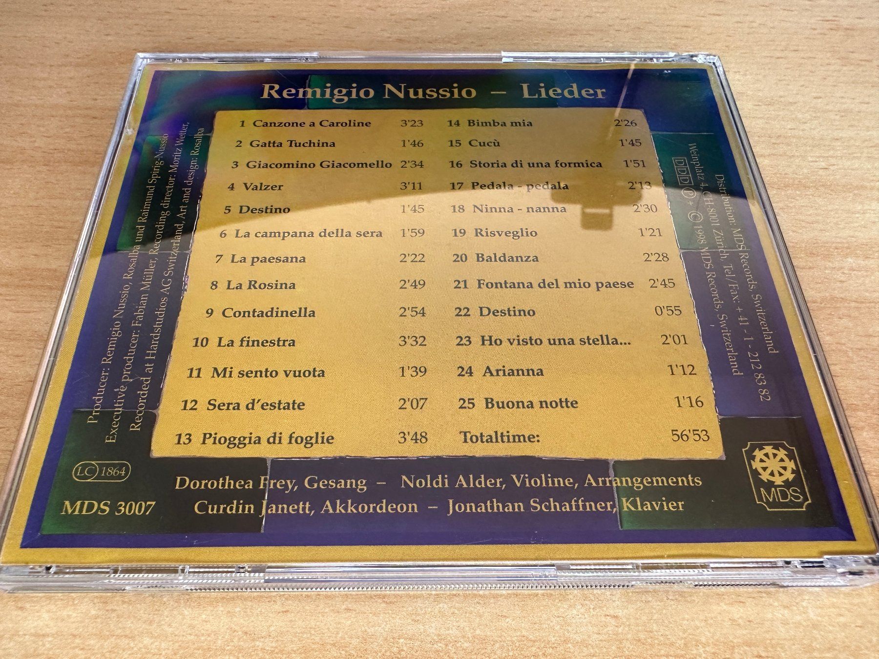 CD: Remigio Nussio – Lieder – Usato da Rikon im Tösstal venduto da Alpenmutz 1