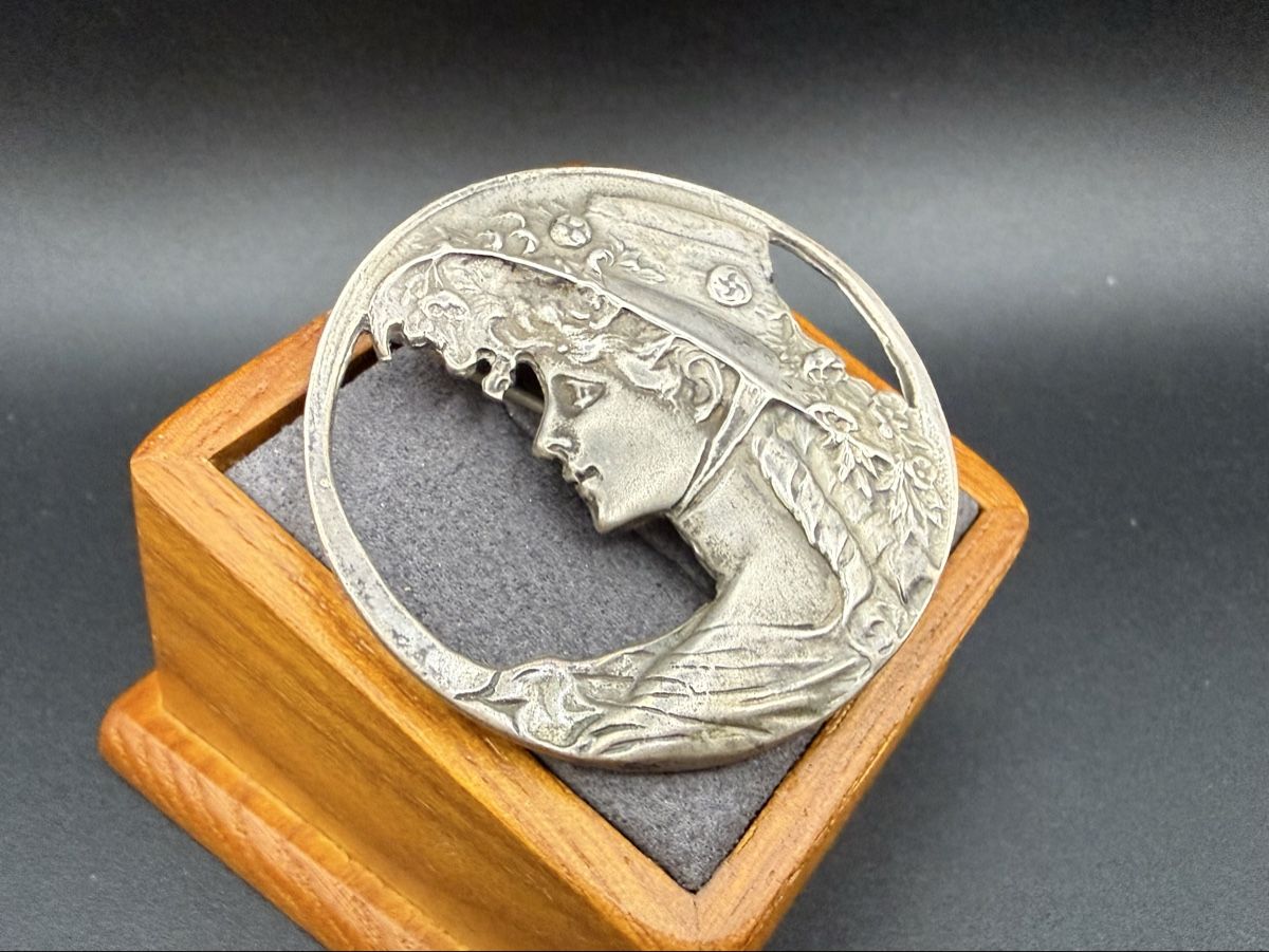 Spille & Fermagli: Antike Jugendstil-Brosche aus 925er Silber – Usato da Lamone venduto da LaCantinaMagica 3