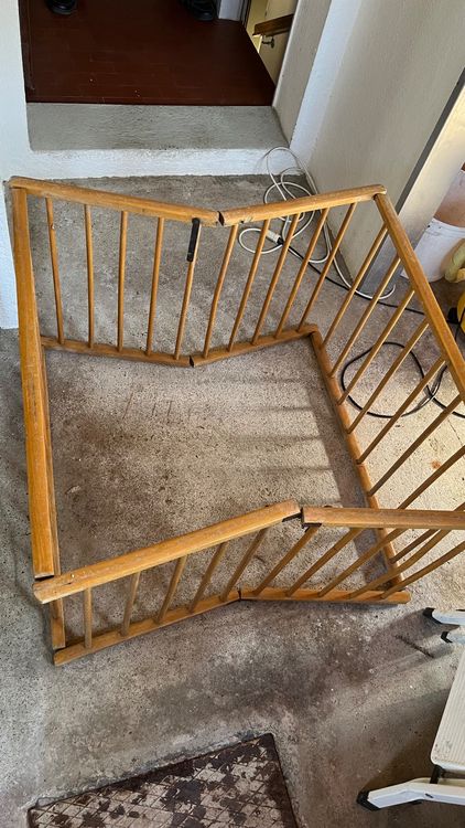 Großer Baby-Laufstall Aus Kiefernholz – Verstellbar Bis 160x160cm Mit Sicherheitstor