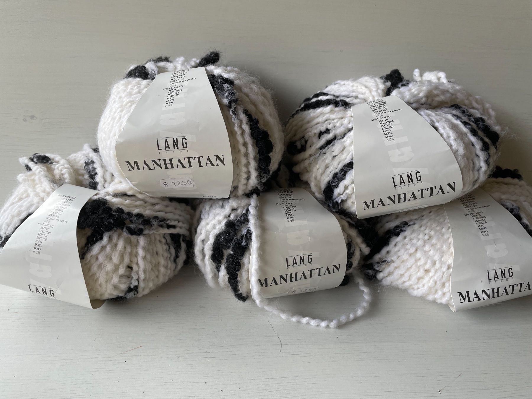 Lana: 5 Knäuel Manhattan Lang Yarns – Usato da Büsserach venduto da bor_s88m 2