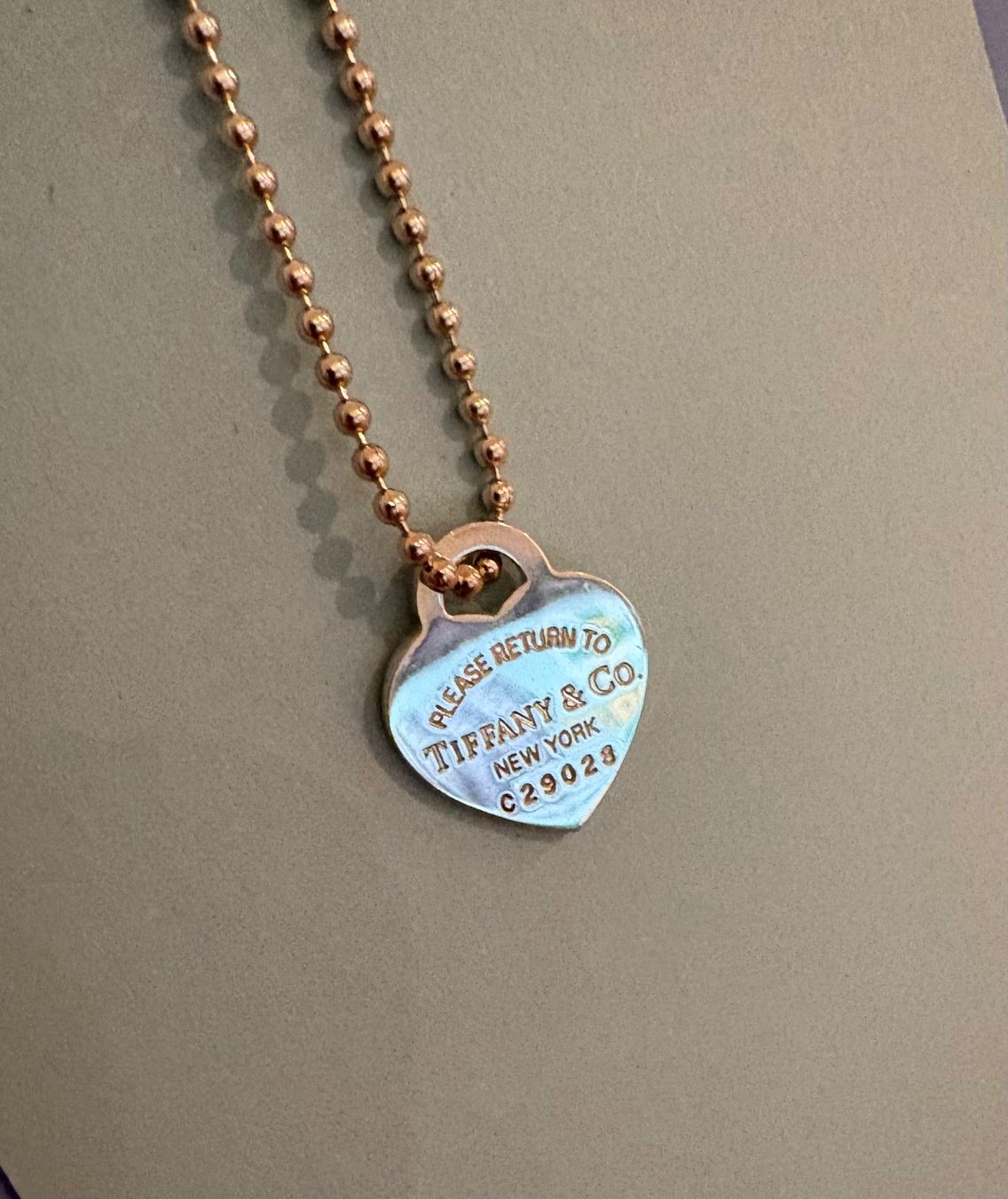 Tiffany & Co. Ketten: Tiffany&Co. Kugelkette Silber mit Herzanhänger medium – Gebraucht aus Hünenberg See von Miss1611 4