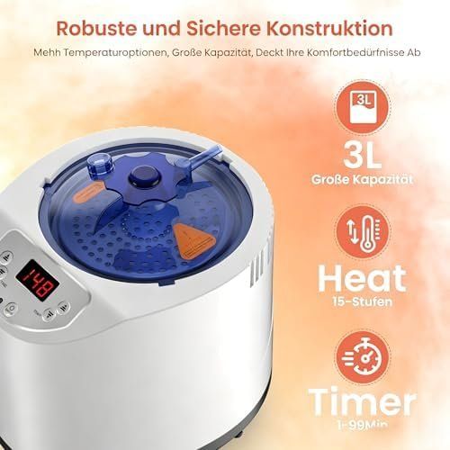 Sauna & Zubehör: Sauna Dampfgenerator 3L Tragbare Dampfsauna 1200W Zuhause – Neu und originalverpackt aus Hundwil von pak_7zvn 5