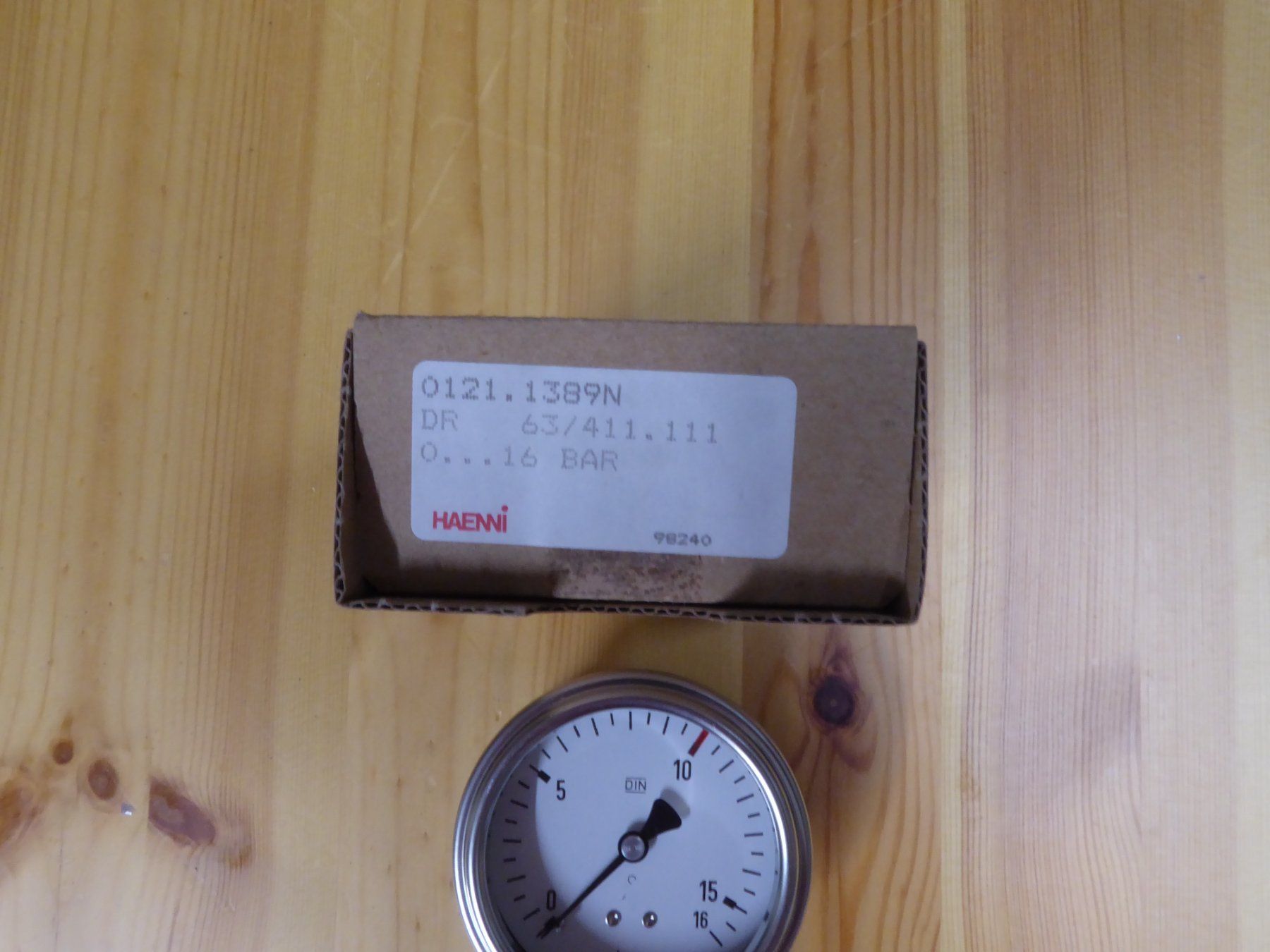 Haenni Messen: Druckmanometer 0-16 bar von Haenni CH – Neu (gemäss Beschreibung) aus Mühleberg von Pumori 2