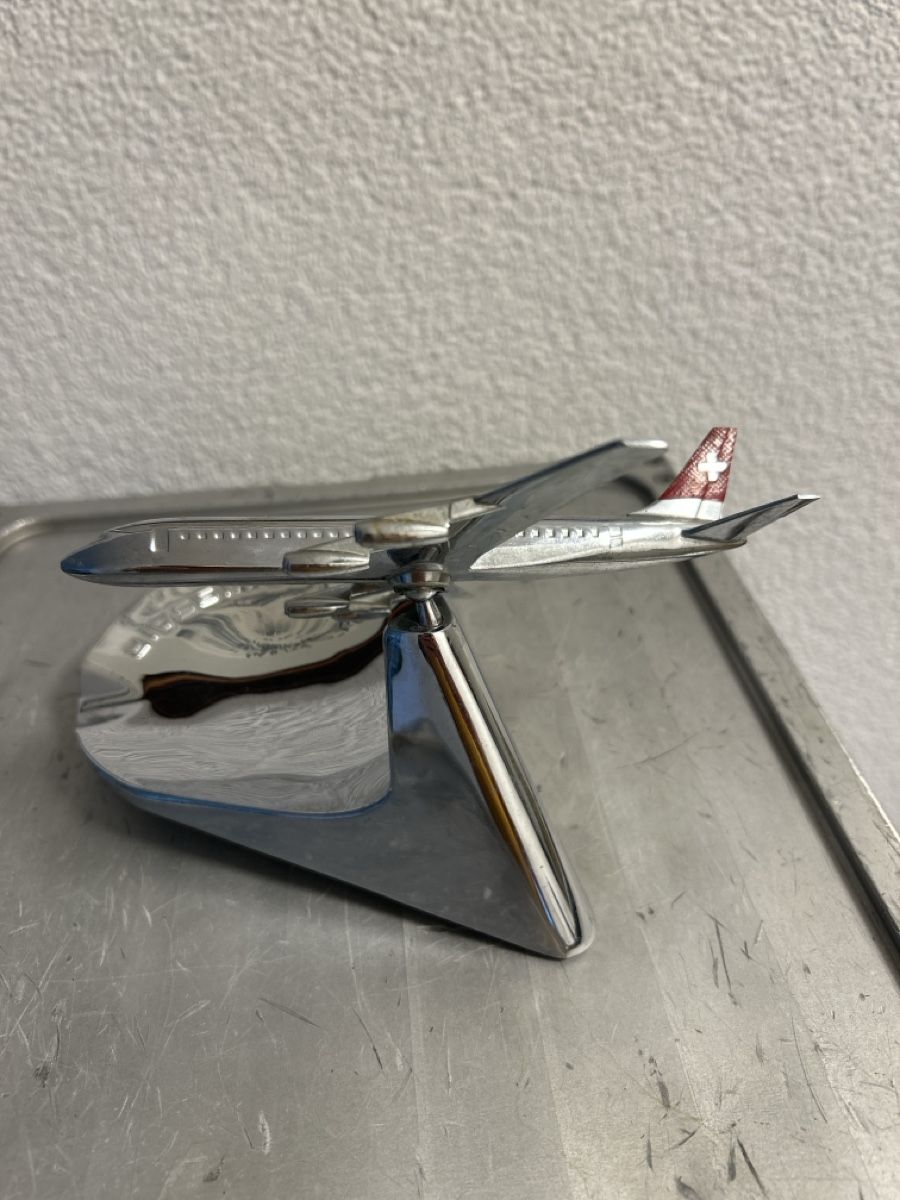 Swissair Portacenere: Aschenbecher Swissair   DC-8 – Usato da kloten venduto da Sgana 2
