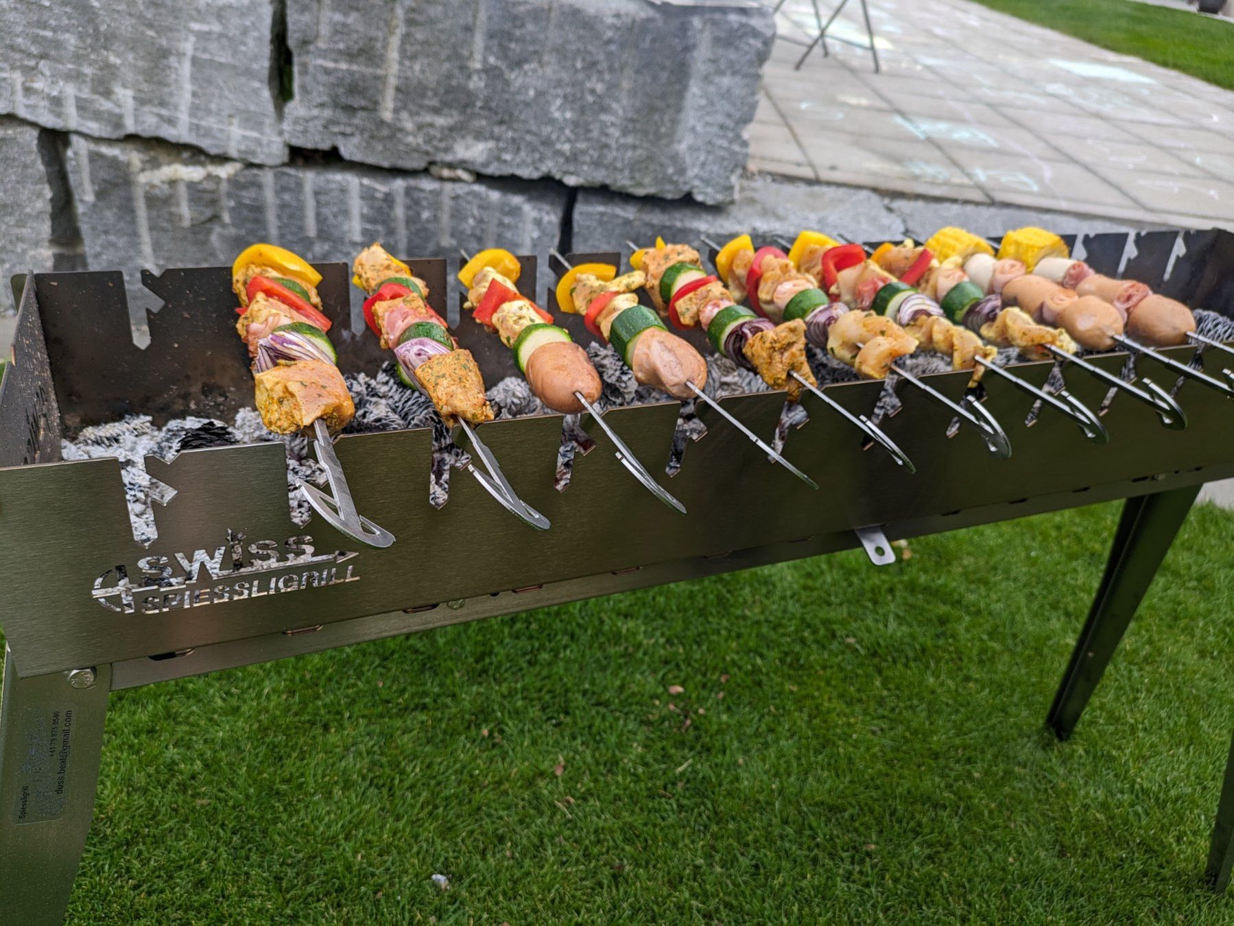 Grills: SWISS Spiessligrill Basispaket - nachhaltig & langlebig – Neu und originalverpackt aus Sempach von DussBe6204 8