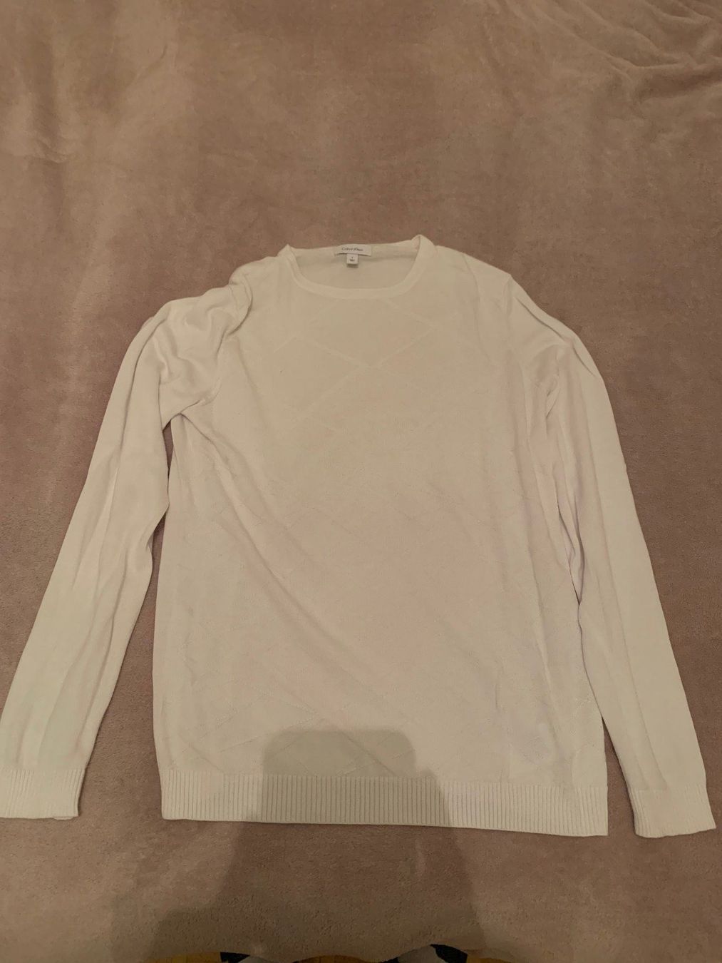 Calvin Klein Maglioni & Felpe: CALVIN KLEIN white cotton pullover sweater Grösse S – Nuovo (secondo la descrizione) da Sementina venduto da RiccardoCo