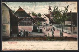 Vendlincourt, Ortspartie mit Blick zur K