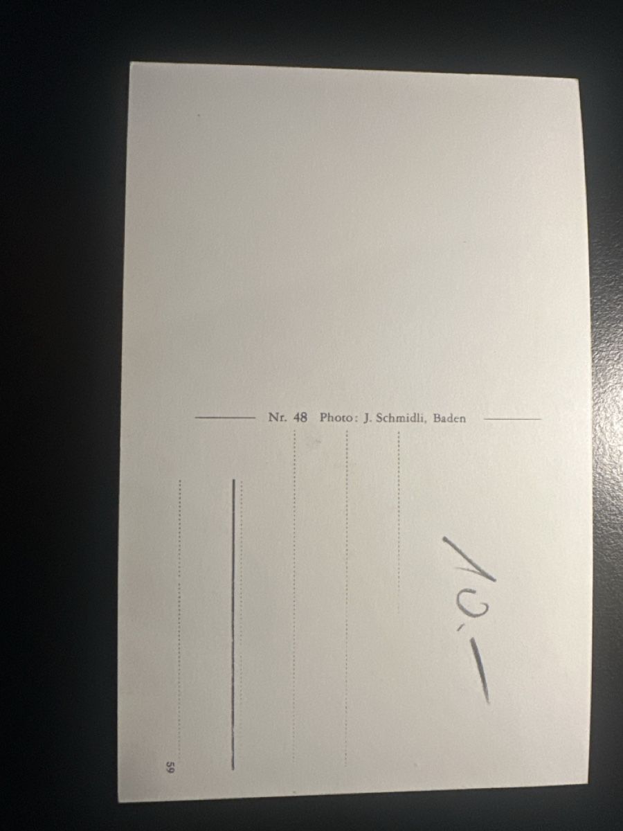 Cartoline postali: Baden Schulhäuser mit Blick nach Wettingen – Usato da Wettingen venduto da OttoNeuerName 1