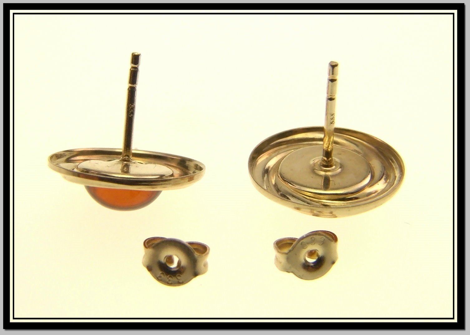 Orecchini pendenti & Orecchini a lobo: antiker 333 Gold - Ohrstecker Bernstein – Nuovo e nell'imballaggio originale da Schmitten FR venduto da la_luna_blue 2