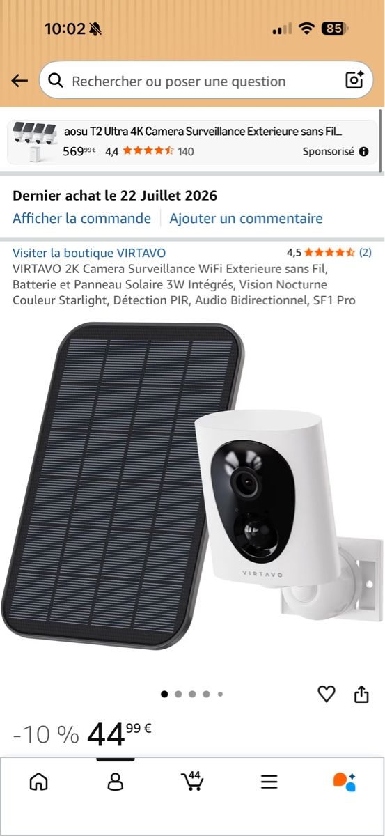 Videocamere: VIRTAVO Caméra Surveillance Solaire WiFi 2K neuve – Nuovo e nell'imballaggio originale da Lausanne venduto da gio_qwg7 1