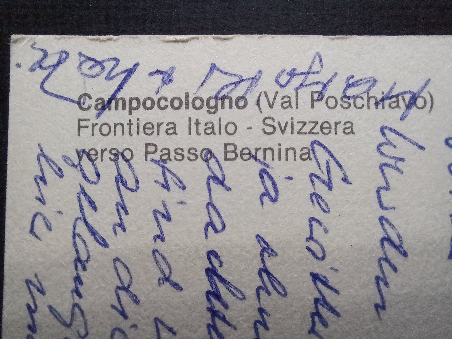 Cartoline postali: GR, Campocolongo (Val Poschiavo) 1974 – Usato da Aarau Rohr venduto da mgvw 2