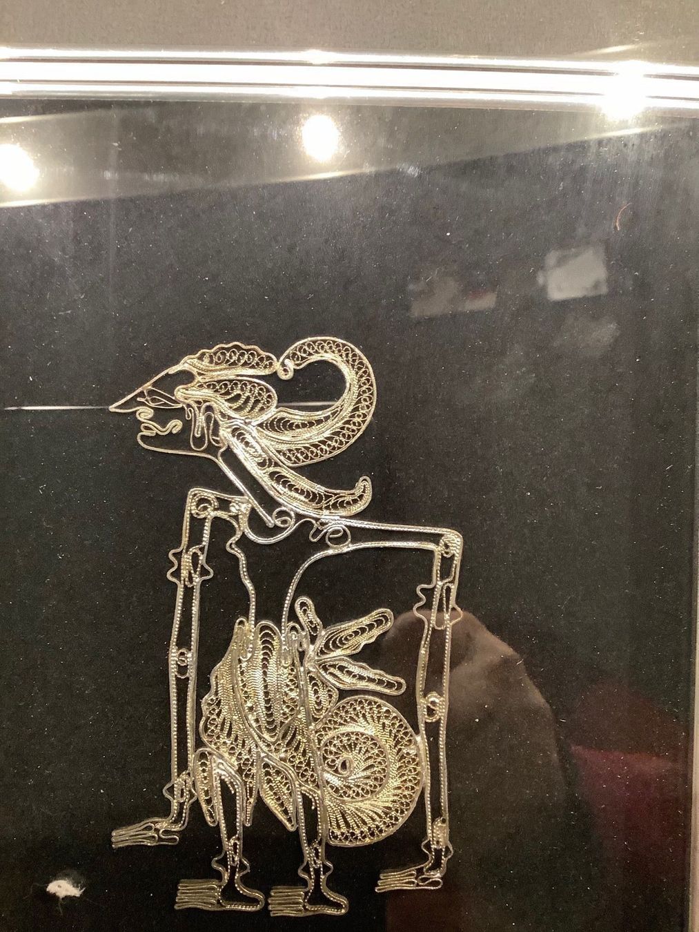 Dipinti: Wayang  Bild aus  Silberdraht – Usato da Zürich venduto da Albatros57 2