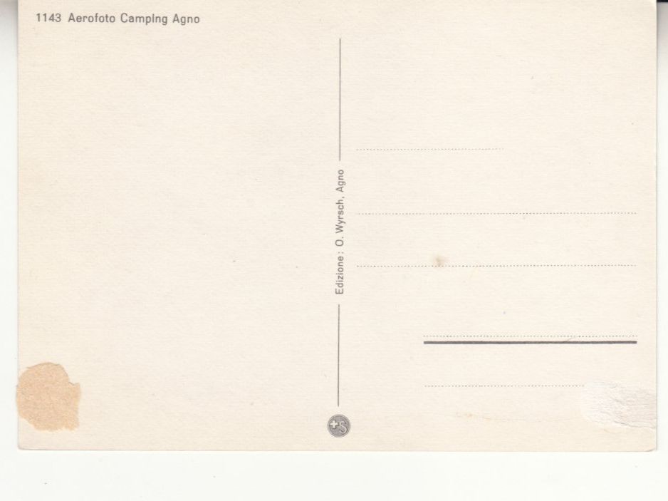 Ansichtskarten: Agno Camping Luftaufnahme ca. 1970 – Gebraucht aus Bürglen TG von StampGraf 1