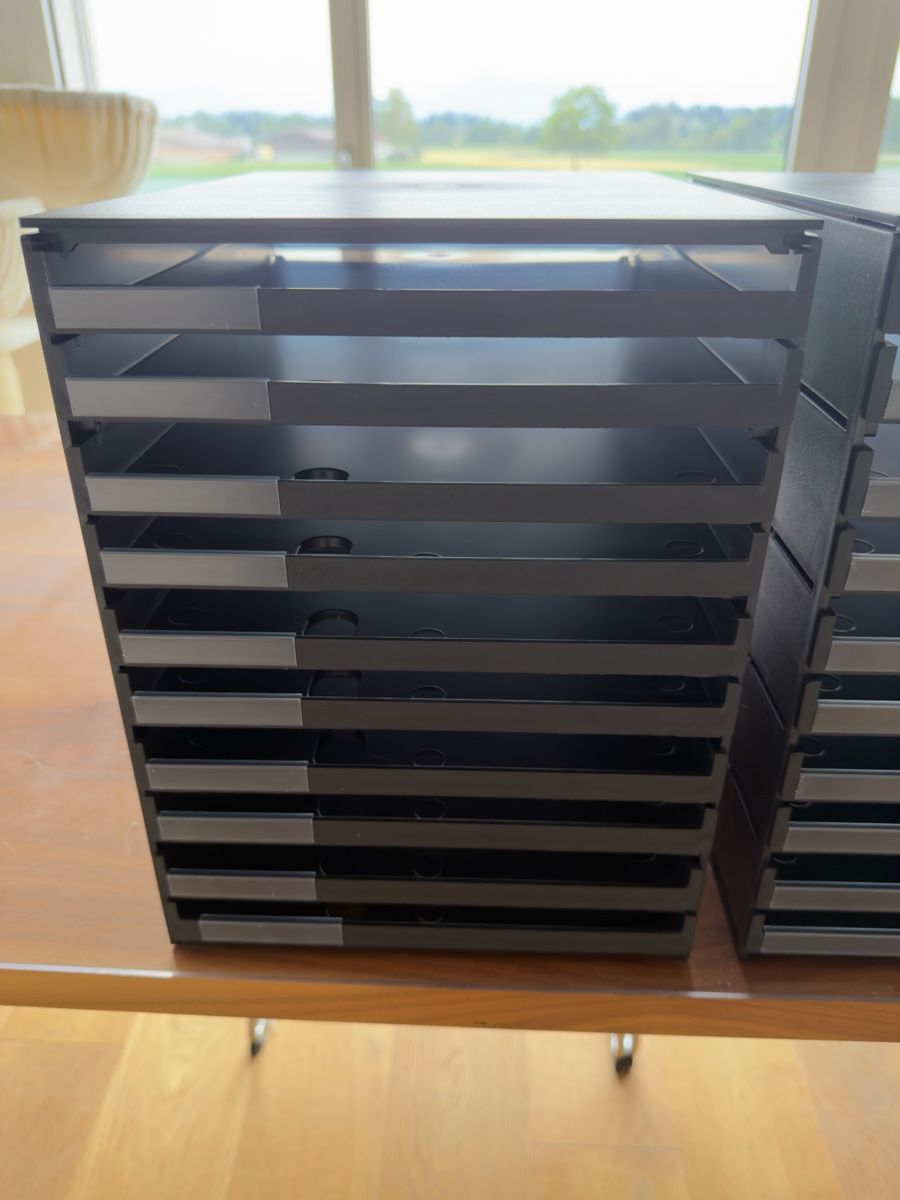 Sistemi di archiviazione: 1x styro Schubladenbox styroval pro 10 Fächer schw. Nr. 3/3 – Nuovo (secondo la descrizione) da Merenschwand venduto da stardust.12 5