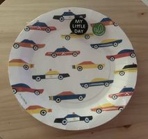 8 My Little Day Party-Teller „Autos“ 23cm Durchmesser, neu