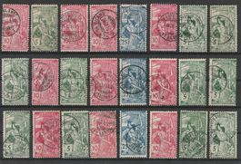 Super Lot UPU 1900, gestempelt ink.79A Ret.3.02 !!!