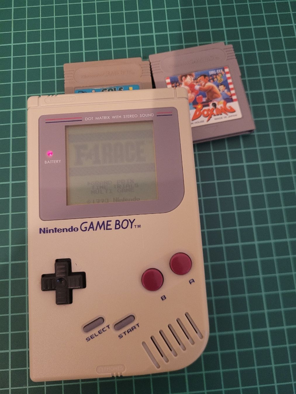 Nintendo Konsolen: Nintendo Game Boy Grey, original with 2 games! – Gebraucht aus Meyrin von Retro-GZ 2