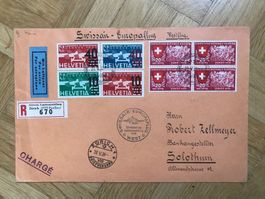 1939. Swissair - Europaflug, Westflug nach Solothurn