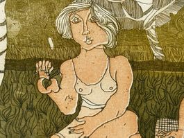 Zeichnung signiert De Rossi 1985 - 71x51cm