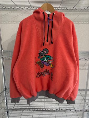 80’s Vintage Mouse Zip Hoodie Pulli Size M can fit L