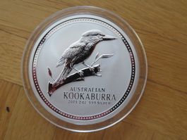 2 Unzen Silber Kookaburra Münze 2003 / 2 Unzen Australien