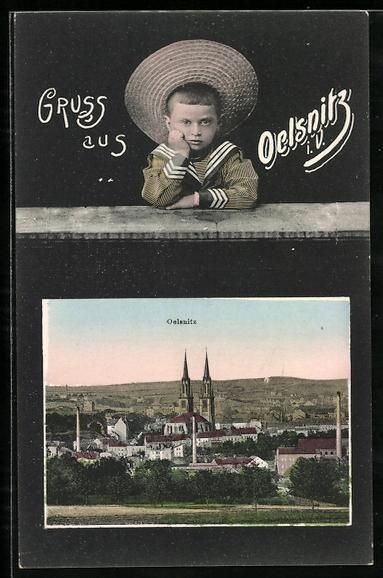 Cartoline postali: Grusskarten-AK Oelsnitz / Vogtland, Teil – Usato da Berlin venduto da bartko-reher