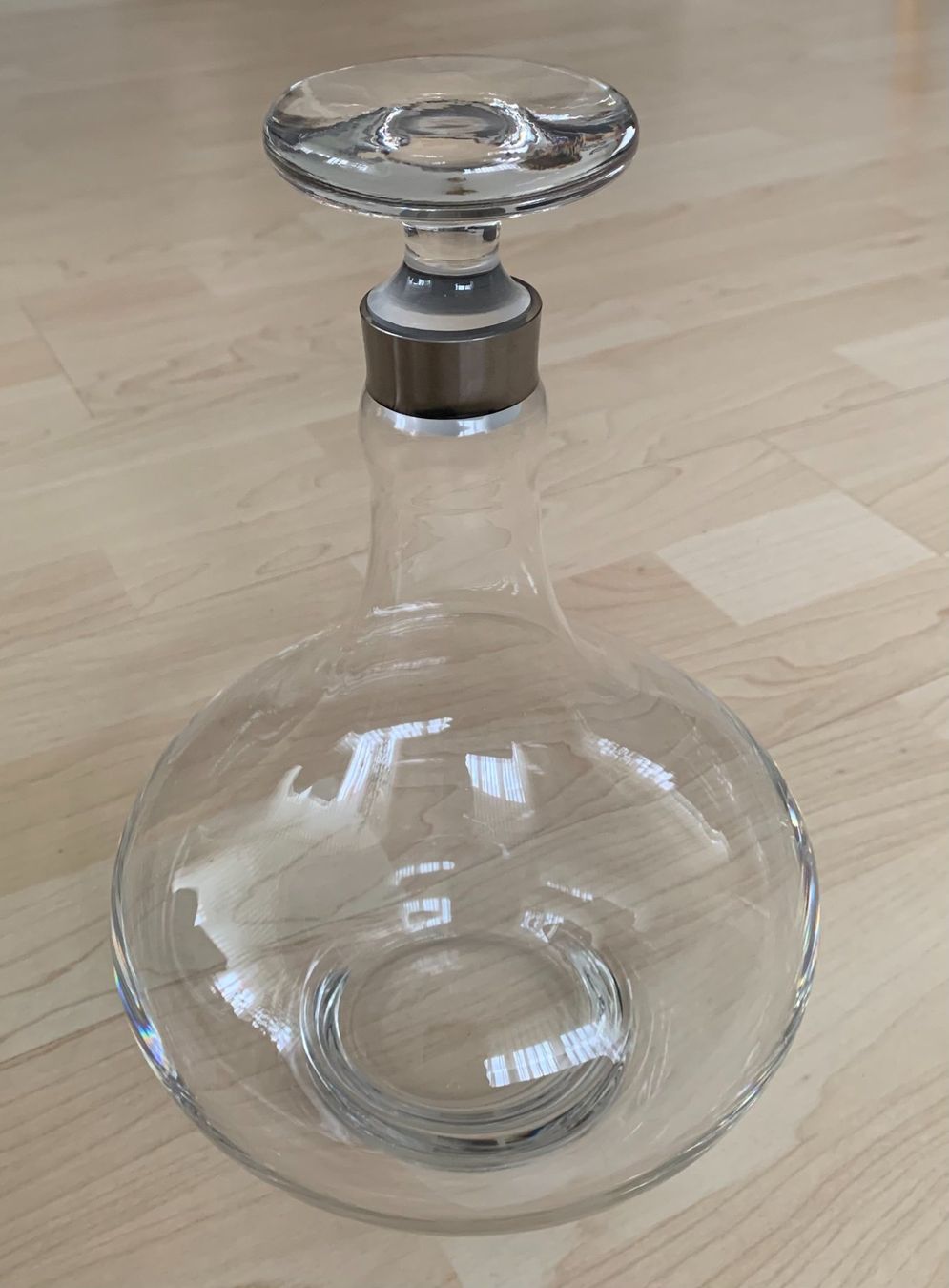 Caraffe: Dekantierflasche - Karaffe mit geschliffenem Glasstopfen – Nuovo (secondo la descrizione) da Gundetswil venduto da Egro100