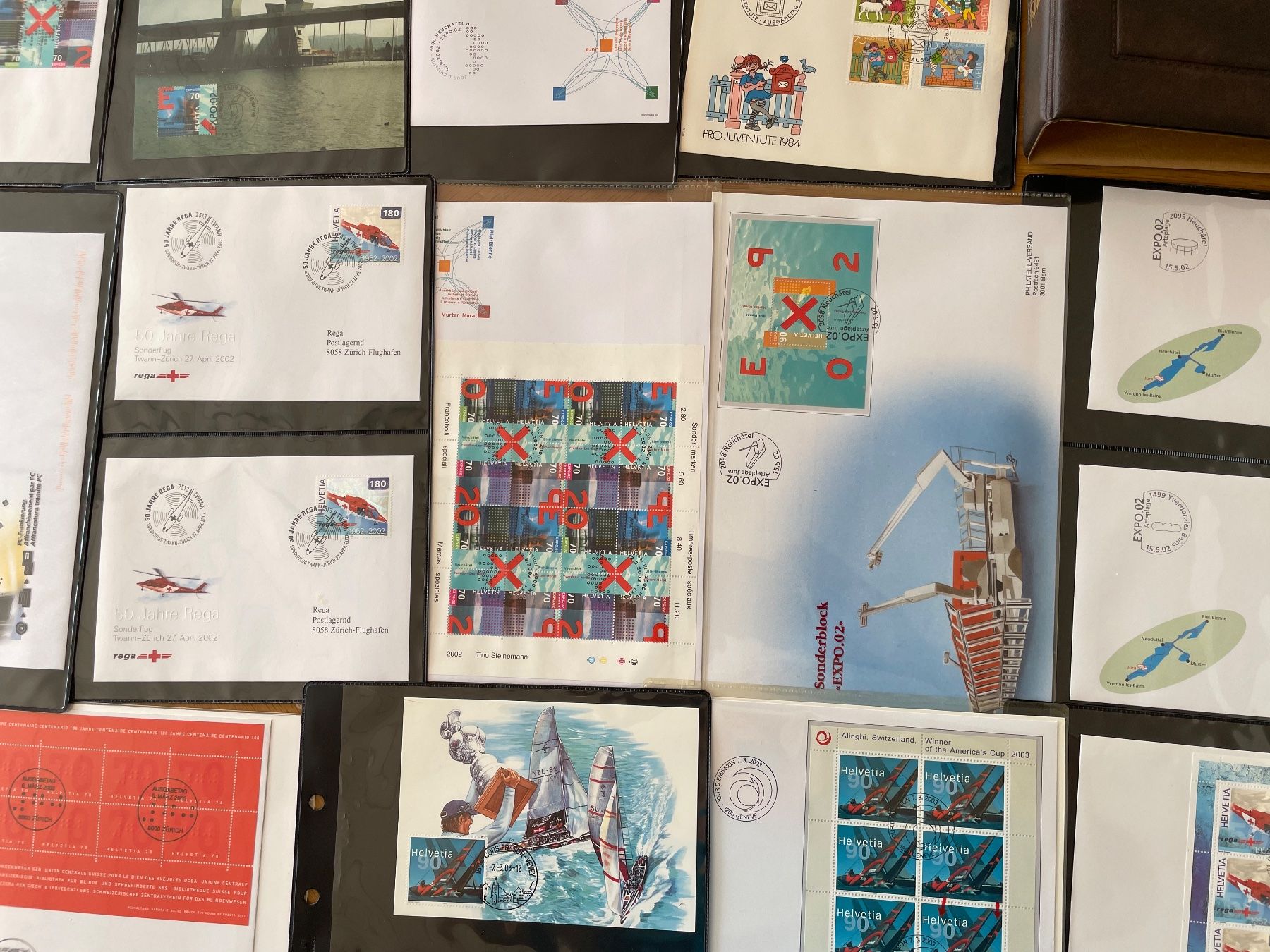 Alle Briefmarken: Cl. Expo 02, aviation, Alinghi – Gebraucht aus Sonceboz-Sombeval von Comment2 7