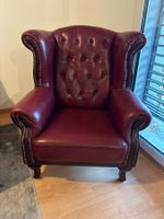 Chesterfield Sessel dunkelrot