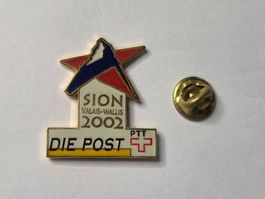Pin's Sion Valais-Wallis J.O 2002 Die Post PTT rare