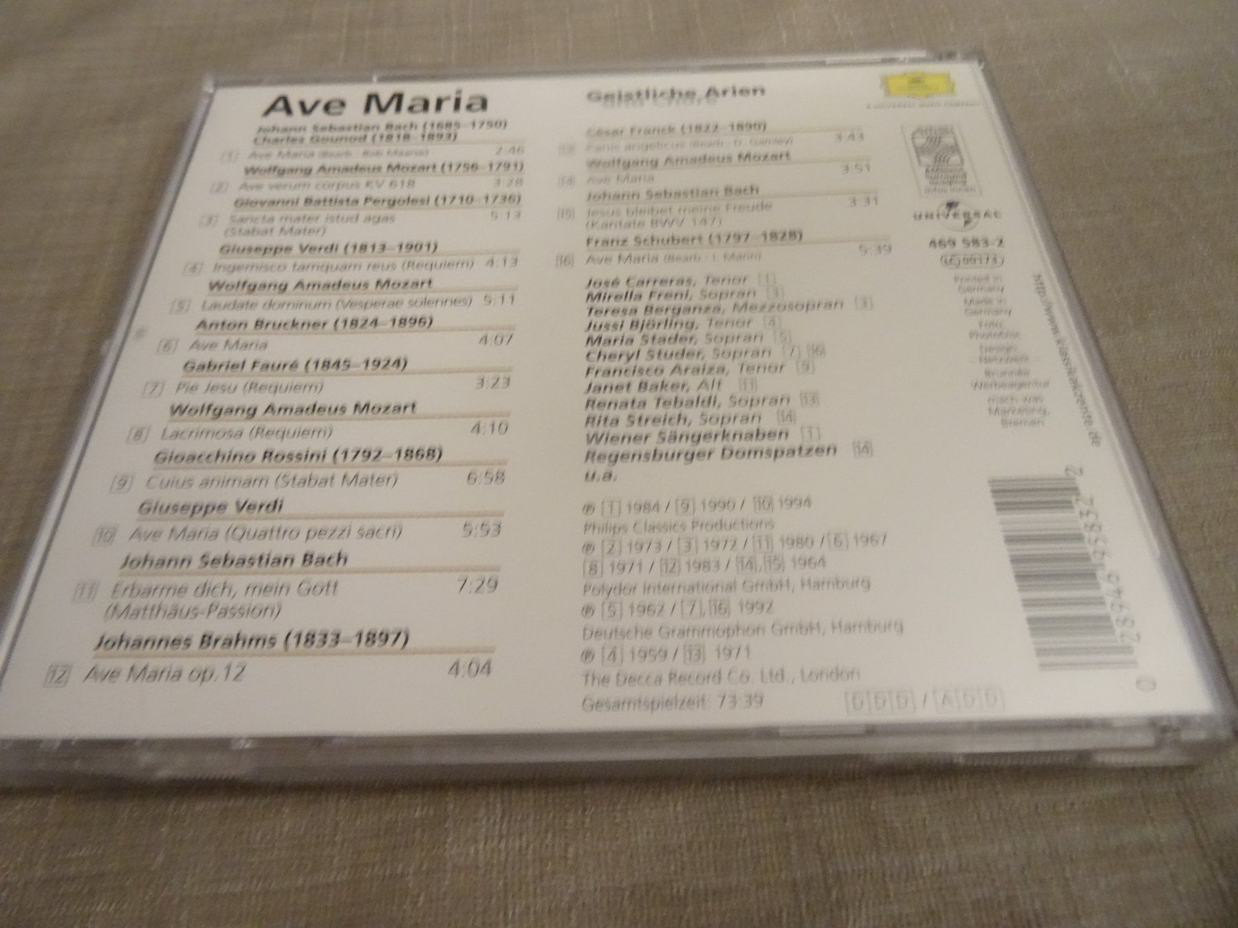 CD: Ave Maria: Geistliche Arien & Chöre CD – Usato da Olten venduto da Disc-Ausverkauf 1