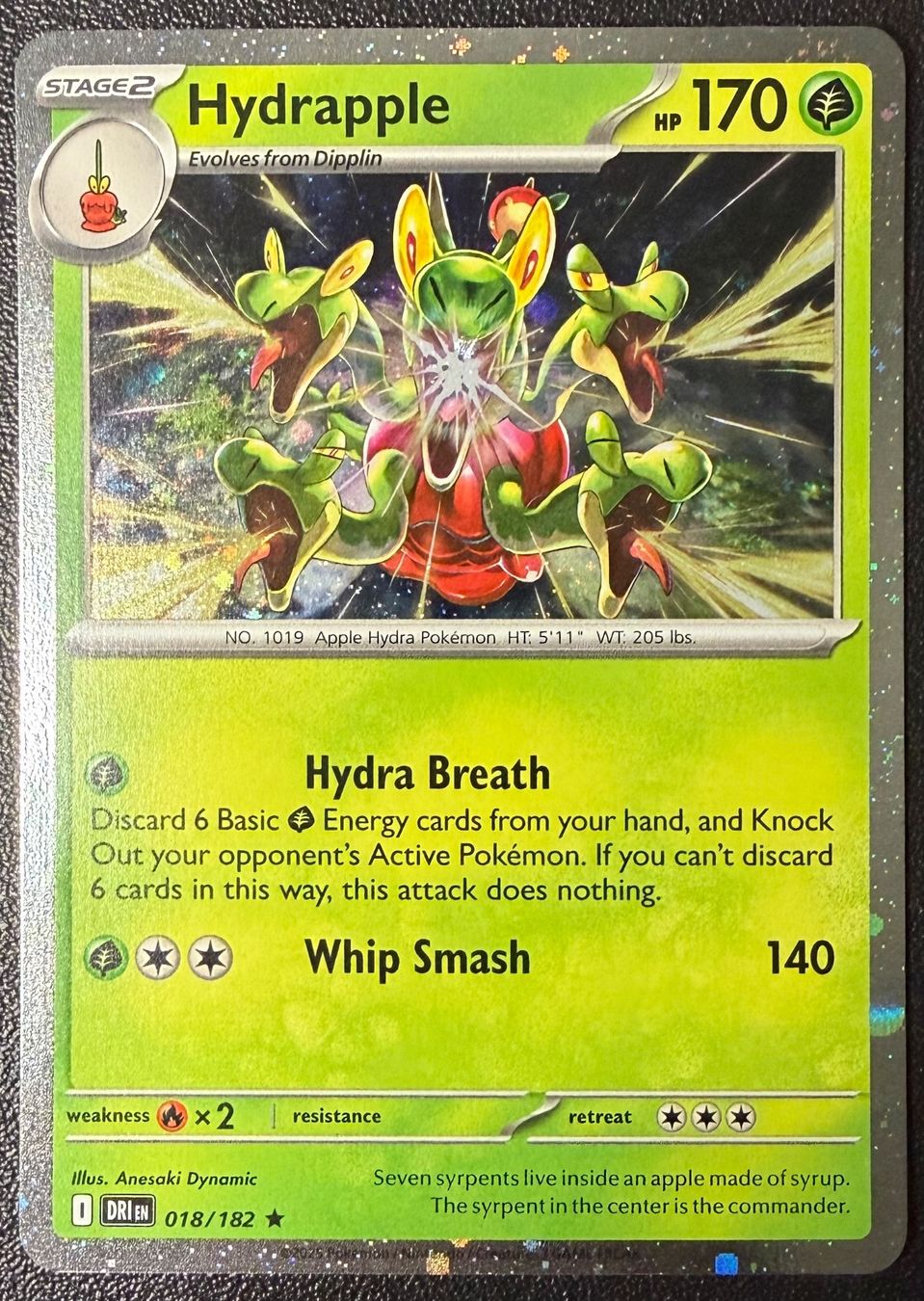 Pokémon Carte collezionabili: Hydrapple Cosmos Holo #018 – Nuovo (secondo la descrizione) da Niedergösgen venduto da SwissPokeCards