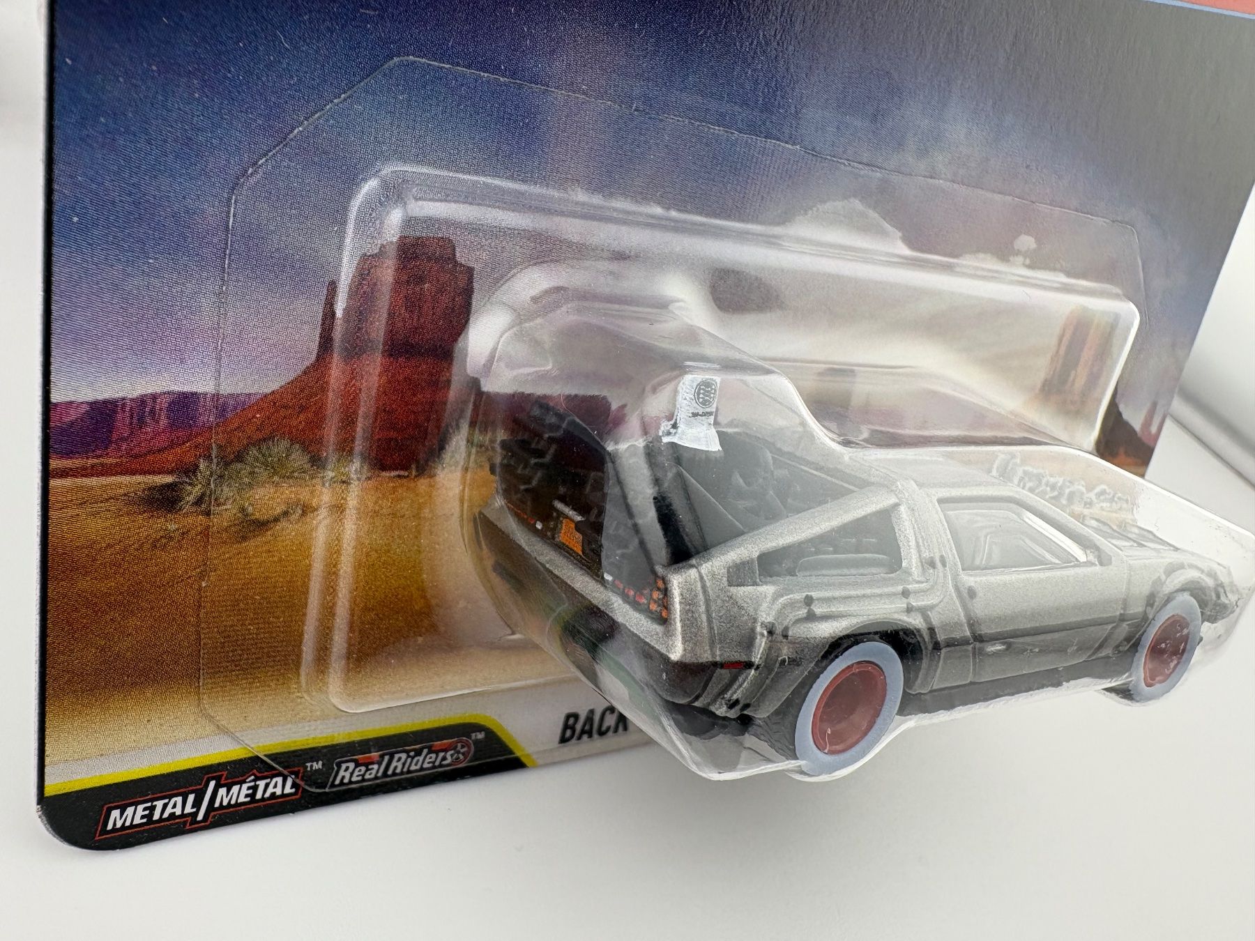 Hot Wheels Modellini d'auto: Hot Wheels Back to the Future Time Machine Premium – Nuovo e nell'imballaggio originale da Flawil venduto da HeisseReifen 3