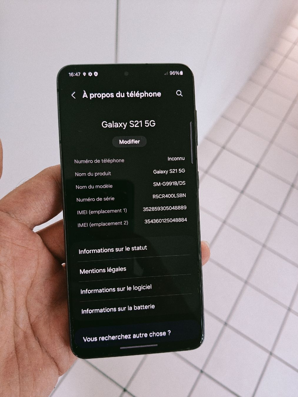 Samsung Portables: Samsung s21 5g 128Go – D'occasion à La Chaux-de-Fonds par Honit.ch