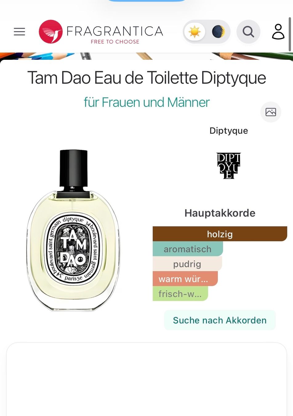 Diptyque Profumi & Eau de Toilette: Diptyque Tam Dao EDT Duftprobe 2ML – Usato da Zürich venduto da deruja 5