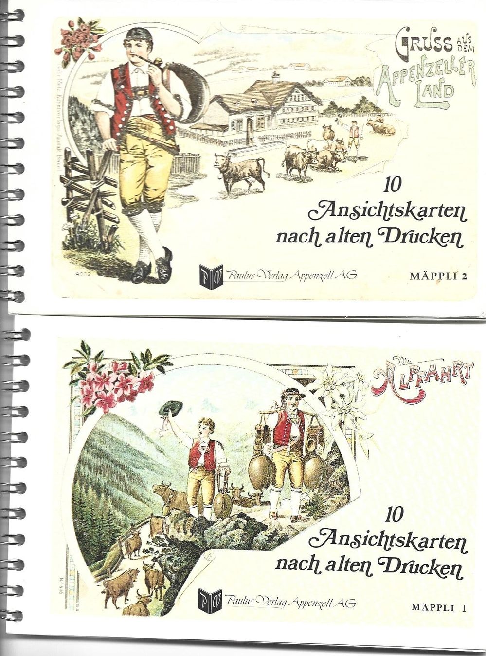 Cartes postales: Ansichtskarten Büchlein 2x – D'occasion à Appenzell par mai25