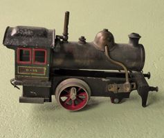 uralte SPUR 0 Modell Lokomotive um 1905 vemutlich BING