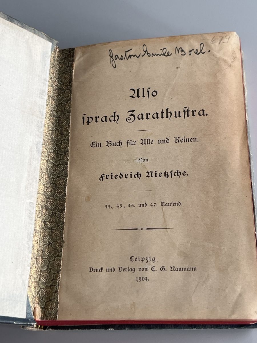Bücher: Nietzsche: Also sprach Zarathustra 1904! – Gebraucht aus Bülach von mga_m6p2 1