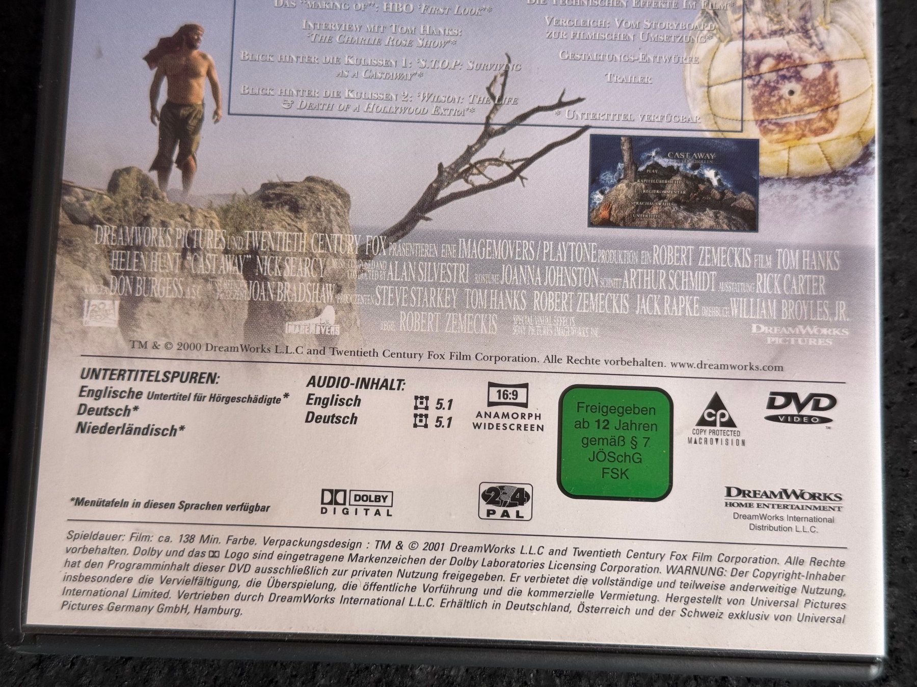 Tutti i DVDs: CASTAWAY "Verschollen" Special Edition 2 Disc-Set DVD EN/DE – Usato da Fribourg venduto da tschjoly 3
