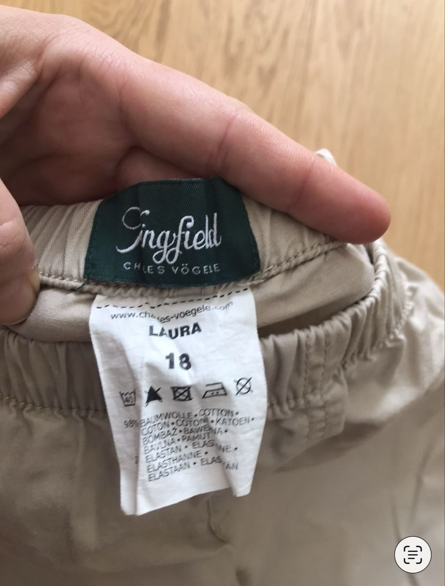 Pantaloni: Helle beige Chinohose mit elastischem Bund ch.vogele – Usato da Untersiggenthal venduto da mic_ksv9 1