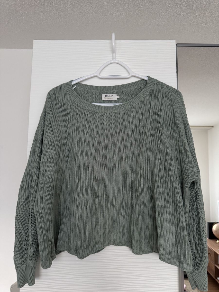 Only Maglioni & Felpe: ONLY Strickpullover, Gr. S, Trendfarbe Salbei-Grün. – Usato da Lachen SZ venduto da nathiisch