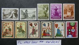 FL 1961 Jahr postfrisch