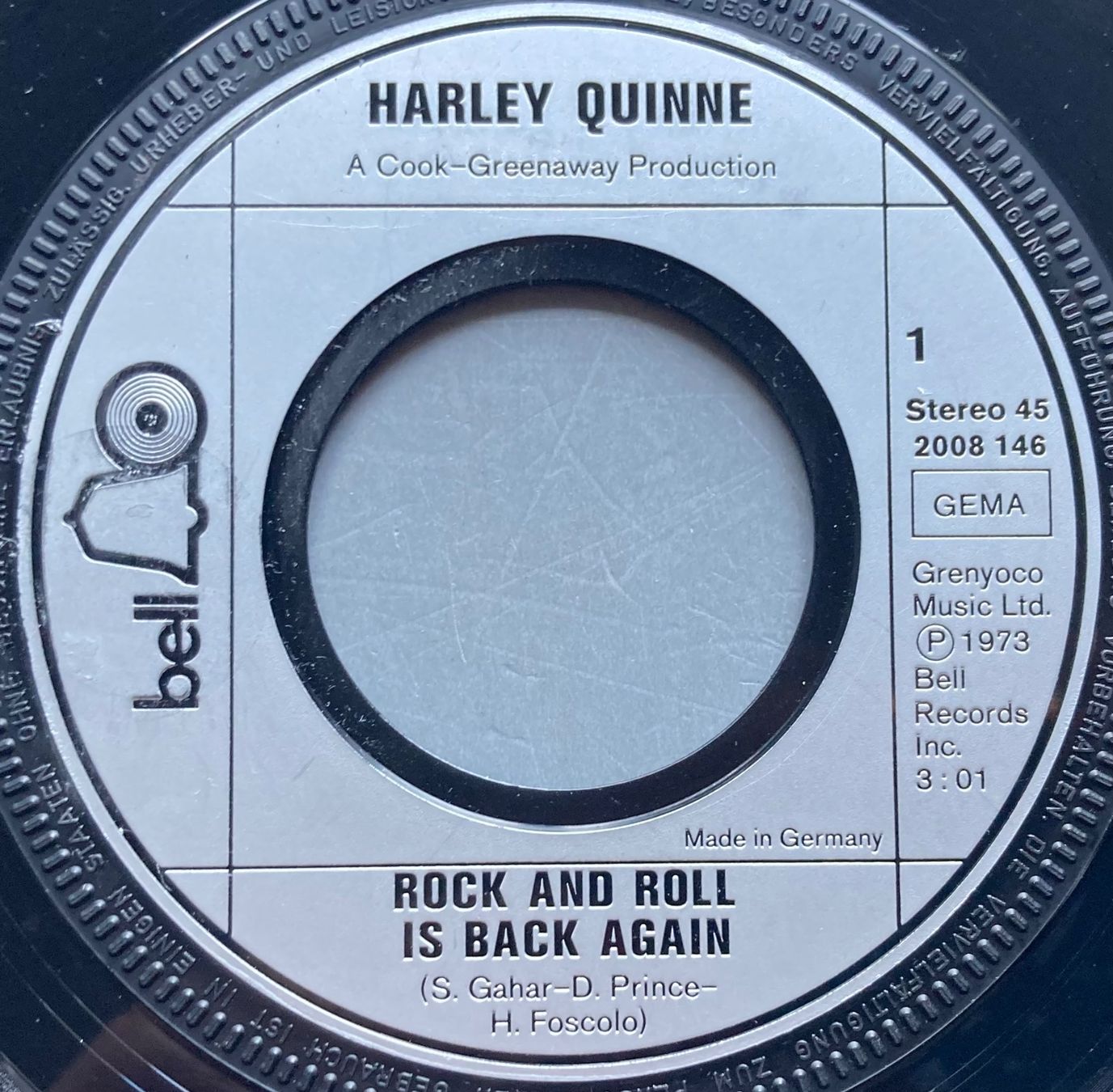 Dischi in vinile: HARLEY QUINNE - ROCK AND ROLL IS BACK AGAIN – Usato da Poliez-Pittet venduto da Newtown-Records 2