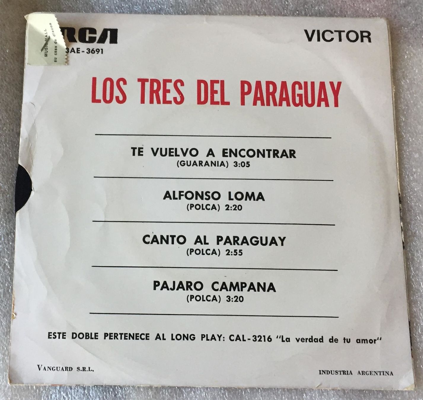 Los Tres del Paraguay Rare Argentina EP (Gebraucht) in Genève für CHF ...