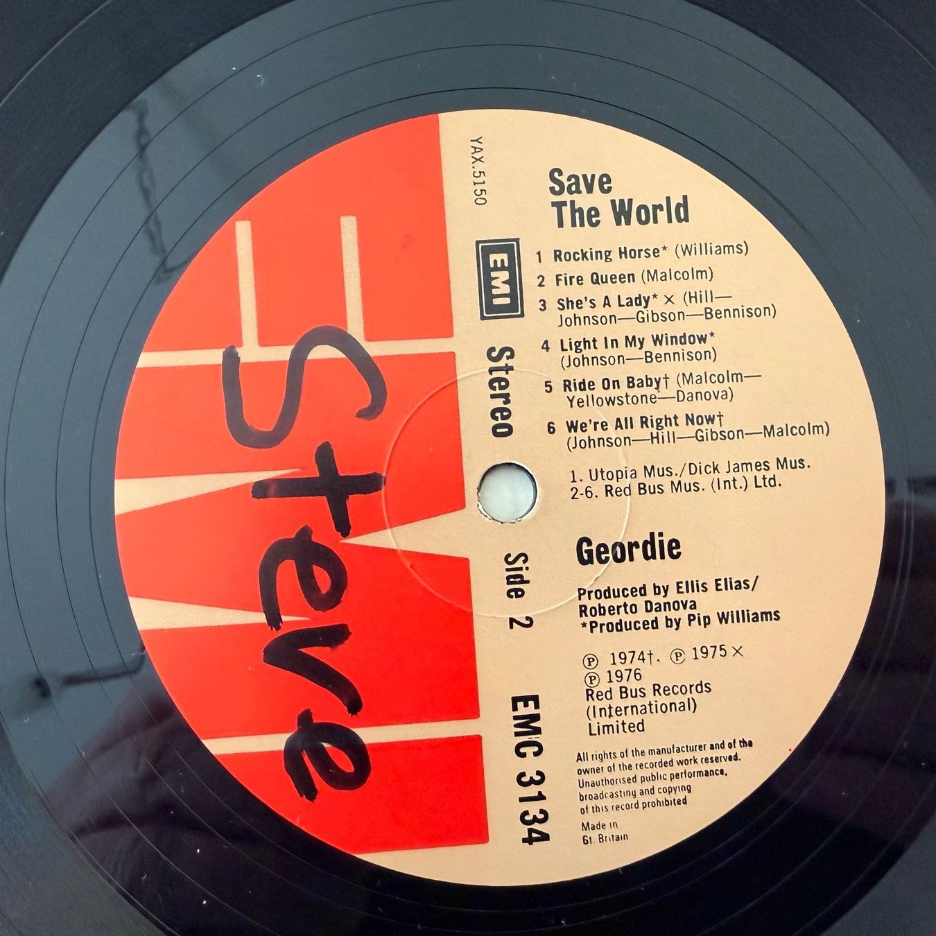 Dischi in vinile: GEORDIE - SAVE THE WORLD – Usato da Zürich venduto da fehlton 3