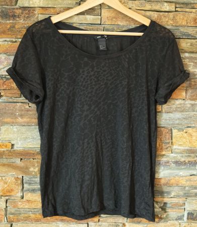 leichtes T-Shirt Animalprint Gr. S H&M