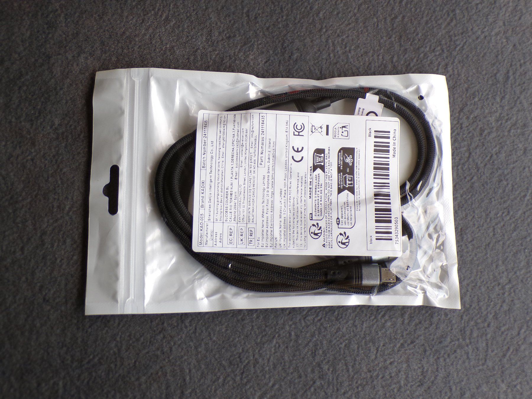 Kabel: USB-C Schnellladekabel 5-in-1 – Neu und originalverpackt aus Uznach von Jstorch 2