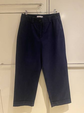 Lorena K Stoffhose Gr. 38 Dunkelblau  Neu
