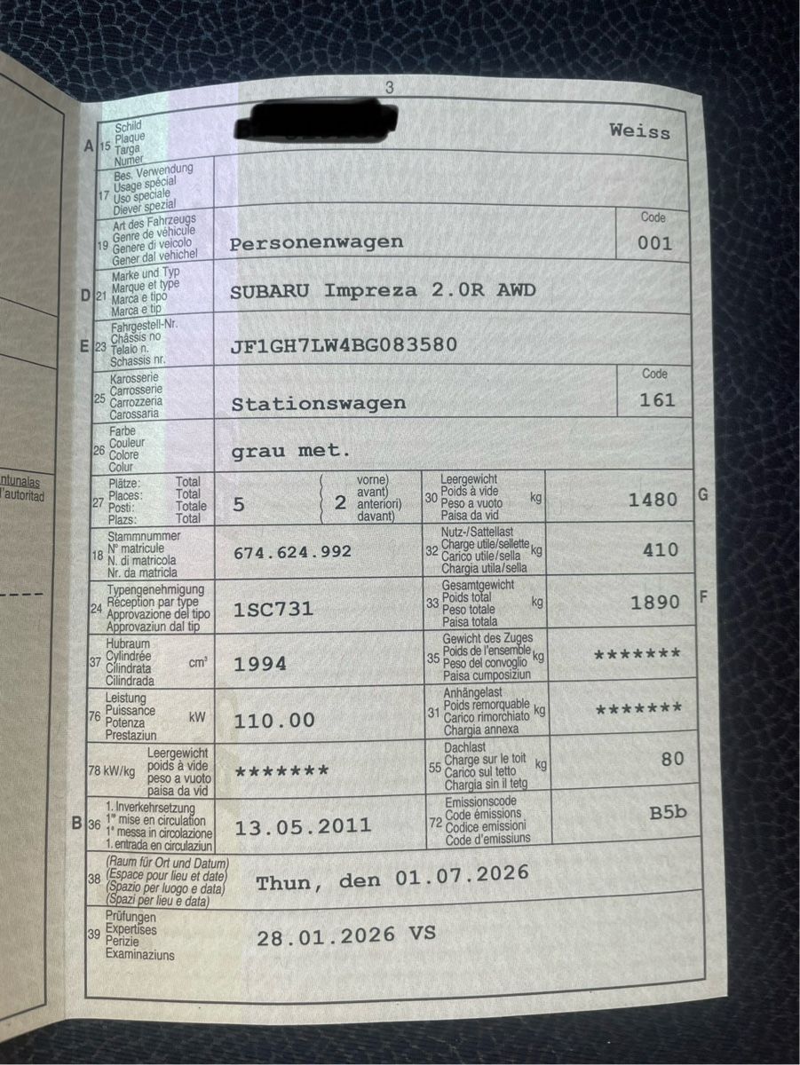 Subaru Autos: Subaru Impreza 2.0R ab MFK – Gebraucht aus Achseten von Subi_L.M 4