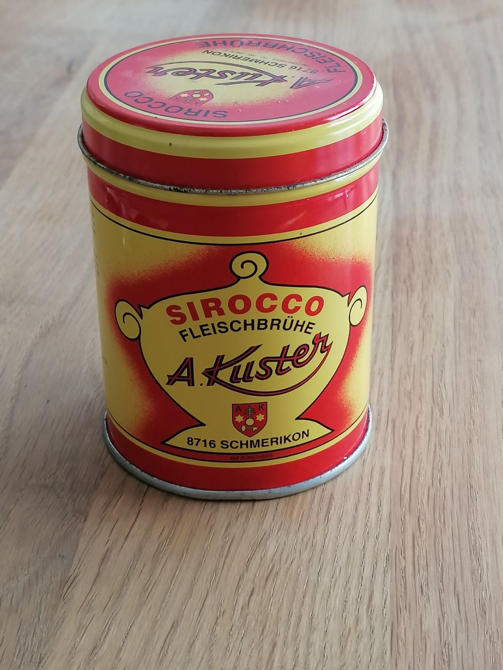 Barattoli: Vintage Blechdose Sirocco Fleischbrühe – Usato da Basel venduto da vintagecollector